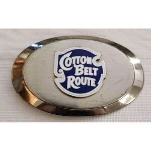 Cotton Belt Route St Louis Railway Ssw Railroad Rail 1970 Vintage Belt Buckle B1